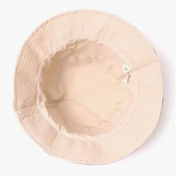 Sunflower Cotton Bucket Hat Beige Yellow - Picture 5 of 5